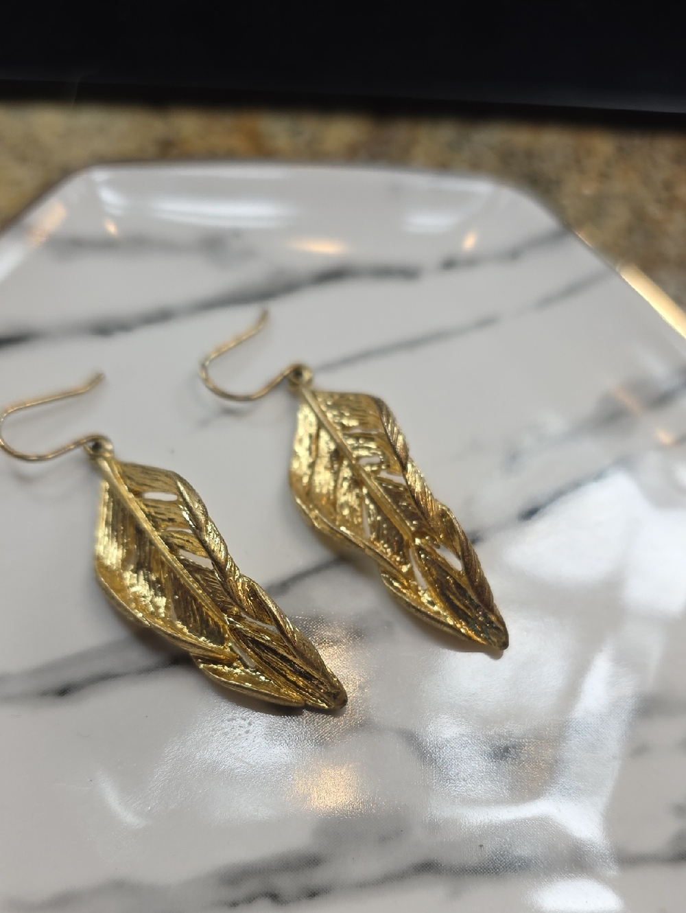 Chloe + Isabel Gold Leaf Drop Earrings